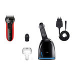 Buy Braun Series 3 3050CC Electric Shaver For Men  (Black, Red) - Purplle