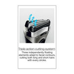 Buy Braun Series 3 3050CC Electric Shaver For Men  (Black, Red) - Purplle