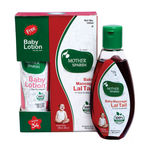 Buy Mother Sparsh Ayurvedic Baby Massage Oil (100 ml) + Baby Lotion (40ml) Free - Purplle