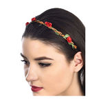 Buy Golden Peacock Red Coloured Head Band - Purplle