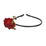 Buy Golden Peacock Red Rose Shaped Hair Band - Purplle