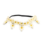 Buy Golden Peacock White Floral Shaped Gothic Head Band - Purplle