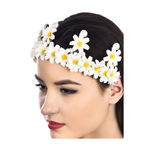 Buy Golden Peacock White Floral Shaped Gothic Head Band - Purplle