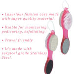 Buy 4 Step Pedicure Paddle Brush (Color May Vary) - Purplle