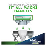 Buy Gillette Mach 3 Sensitive Manual Shaving Razor Blades (Cartridge) 4s pack16 - Purplle