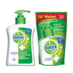 Buy Dettol Liquid Hand Wash Original (200 ml) + Dettol Liquid Soap (175 ml) - Purplle