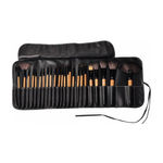 Buy Puna Store Cosmetic Makeup Brush Set - 24 Pieces with Black Leather Case - Purplle