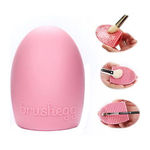 Buy Puna Store Brush Egg Makeup Brush Cleaner Cleaning Tool - PINK - Purplle