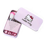 Buy Puna Store 7 Piece Makeup Brush Set with Storage Box - Pink - Purplle