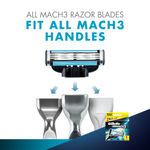 Buy Gillette Mach 3 Manual Shaving Razor Blades (Cartridge) 8s pack - Purplle