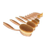 Buy Puna Store 10 Piece Oval Brush Set - Gold - Purplle