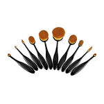 Buy Puna Store 10 Piece Oval Brush Set - Black - Purplle