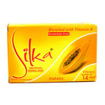 Buy Silka Papaya Skin Whitening Herbal Soap (135 g) - Purplle