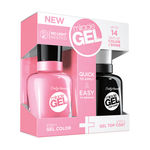 Buy Sally Hansen Miracle Gel Dual Pack - 2Xvolume Tp Coat+Pink Cadillaquer (2 X 14.7 ml) - Purplle