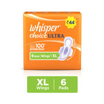 Buy Whisper Choice Ultra Sanitary Pads Large Size 6 pc Pack - Purplle