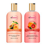 Buy St.Botanica Peach and Avocado Nourishing Body Wash + Pink Grapefruit & Vitamin C Luxury Shower Gel (300 ml) - Purplle