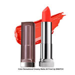 Buy Maybelline New York Color Sensational Creamy Matte Lipstick All Fired Up (4.2 g) - Purplle