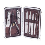 Buy Atin 8 In 1 Stainless Steel Manicure Kit Set - Purplle