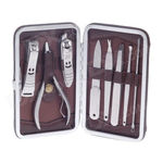Buy Atin 8 In 1 Stainless Steel Manicure Kit Set - Purplle