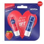 Buy Nivea Lip Balm, Fruity Strawberry Shine (4.8 g) - Purplle