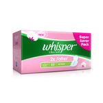 Buy Whisper Ultra Soft Large Sanitary Pads 30 count (284mm) - Purplle