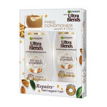 Buy Garnier Ultra Blends Soy Milk & Almond Shampoo 340ml, Get 175ml Conditioner FREE - Purplle