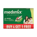 Buy Medimix Classic Ayurvedic 18 Herbs Soap (125 g) (4+1 Offer Pack) - Purplle