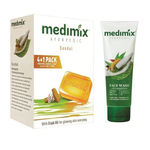 Buy Medimix Sandal Soap (125 g) (4+1 Offer Pack) + Face Wash (100 ml) - Purplle