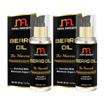 Buy Man Arden Beard & Mustache Oil Maverick With Moroccan Argan Oil (50 ml) x Pack of 2 - Purplle
