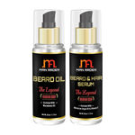Buy Man Arden Beard Oil + Beard Serum The Legend (Arabian Oudh) Kit - Purplle