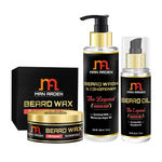 Buy Man Arden Beard Wax + Beard Wash (Shampoo) + Beard Oil (The Legend Kit) - Purplle