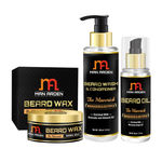 Buy Man Arden Beard Wax (50 g) + Beard Wash (Shampoo) + Beard Oil (The Maverick) (50 ml) - Purplle