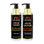 Buy Man Arden Face Wash (The Maverick) + Face Scrub (The Woodsman) - Purplle