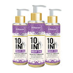 Buy St.Botanica 10 In 1 Hair Oil (Jojoba, Almond, Castor, Olive, Rosemary, Grapeseed & more) x3 Bottles - Purplle