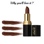 Buy Iba Halal Care PureLips Long Stay Matte Lipstick Shade M03 Toffee Brown (4 g) - Purplle