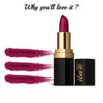 Buy Iba Halal Care PureLips Long Stay Matte Lipstick Shade M04 Wild Magenta (4 gm) - Purplle