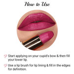 Buy Iba Halal Care PureLips Long Stay Matte Lipstick Shade M04 Wild Magenta (4 gm) - Purplle