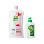 Buy Dettol Liquid Soap Jar Skincare (900 ml) + Dettol Handwash (200 ml) Free - Purplle