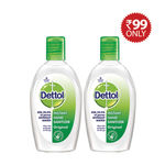 Buy Dettol Sanitizer (50 ml) (Pack of 2) @ 99 - Purplle