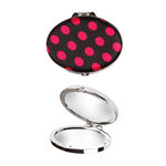 Buy Panache Compact Mirror Exotic, Pink With Black Polka Dots, Looking Make-Up Mirrors - Purplle