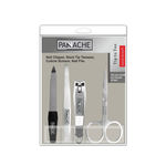 Buy Panache Tip To Toe Set 4 Pcs., Nail Clipper, Tweezer Slant Tip, Cuticle Scissor & Nail File - Purplle