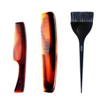 Buy Panache Hair Combs - Groovy Combo, 3 Pcs., Large Dressing, Handle Pocket Combs & Hair Colouring Brush, Beauty, Hair Care & Styling, Hair Styling Tools, Combs - Purplle