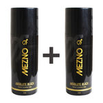 Buy Mezno Absolute Black Premium Fragrance Deodorant Body Spray For Men - 24 Hrs Fresh Power Deo - (150 ml) (Buy 1 Get 1 Free ) - Purplle