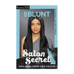 Buy BBLUNT Salon Secret High Shine Creme Hair Colour Natural Black 1 (100 g) With Shine Tonic (8 ml) - Purplle