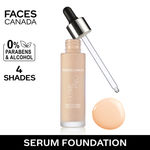 Buy FACES CANADA Ultime Pro Second Skin Foundation - Ivory 01, 30ml | Lightweight Anti-Ageing Serum Foundation | 3X Lighter | Natural Matte Finish | Medium To High Coverage | SPF 15 | Non-Oily - Purplle