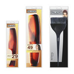 Buy Panache Hair Combs - Groovy Combo, 3 Pcs., Large Dressing, Handle Pocket Combs & Hair Colouring Brush, Beauty, Hair Care & Styling, Hair Styling Tools, Combs - Purplle