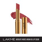 Buy Lakme Absolute Argan Oil Lip Color in Smooth Merlot (3.4 g) - Purplle
