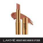 Buy Lakme Absolute Argan Oil Lip Color - Buttery Caramel (3.4 g) - Purplle