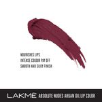 Buy Lakme Absolute Argan Oil Lip Color - Juicy Plum (3.4 g) - Purplle