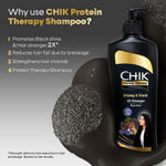 Buy Chik Protein Therapy Strong & Black Shampoo, With Black Tea & Flax Seeds (340 ml) - Purplle